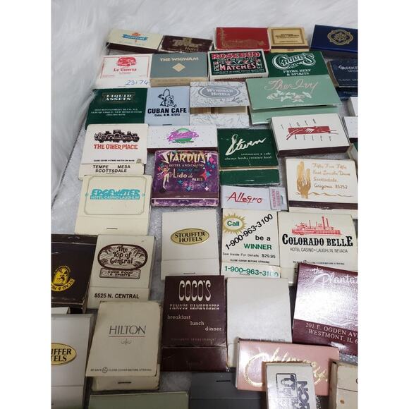 90 LOT Pin Up Art Vintage Cars Casino Matchbook Cover 1950s - 70s - Picture 10 of 11